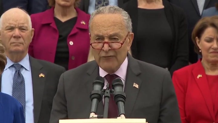 Chuck Schumer addresses leaked Roe v Wade opinion: ‘This decision would be an abomination’
