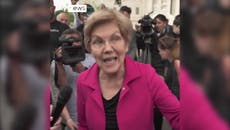 ‘I’m angry’: Incensed Elizabeth Warren calls on Senate to protect Roe v Wade