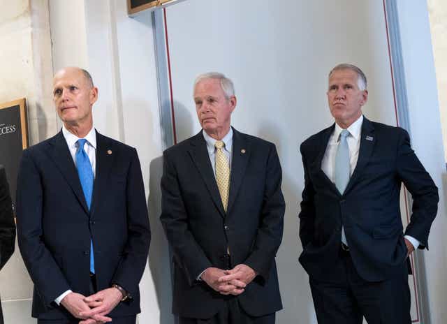 <p>Republican senators Rick Scott, Ron Johnson and Thom Tillis all won their first Senate races in midterm elections, which resonated throughout the next decade</p>