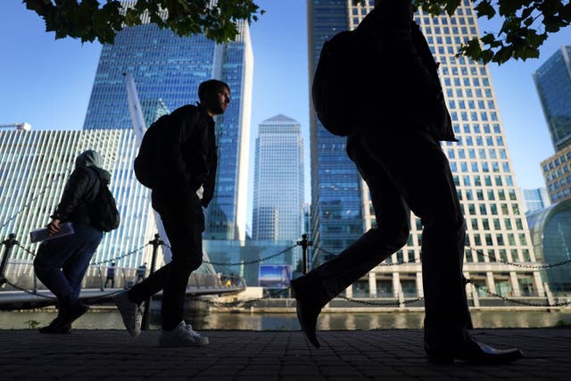 Pay for finance workers has surged during the pandemic (Victoria Jones/PA)