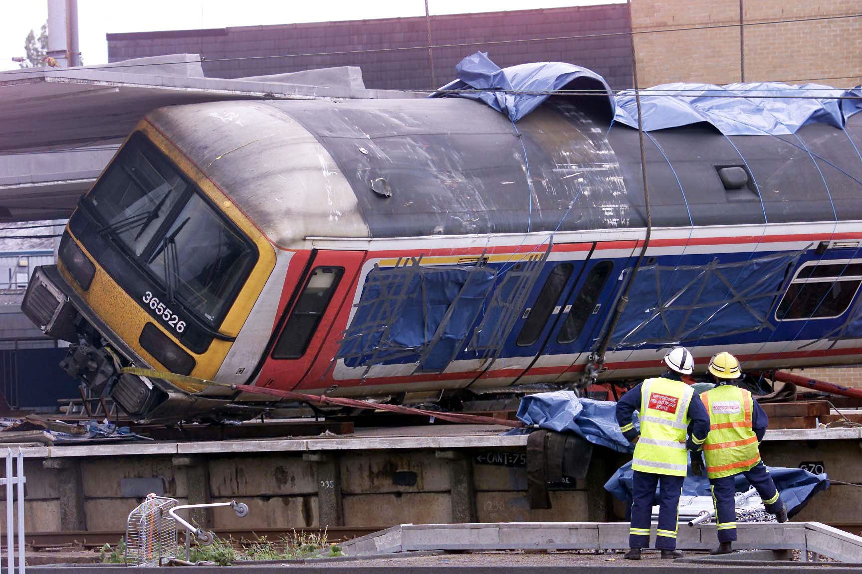 Seven people were killed in the Potters Bar train crash in May 2002 (Andrew Parsons/PA)