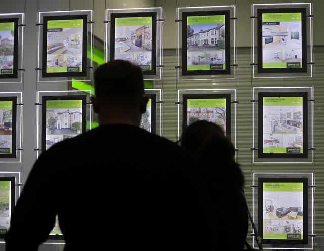 Seven in 10 potential first-time buyers are delaying their purchases as rising living costs hit their ability to save towards a deposit (Yui Mok/PA)
