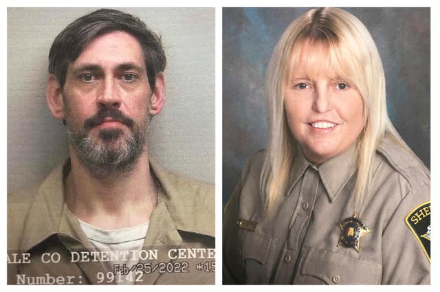 <p>Casey Cole White and prison officer Vicki White </p>