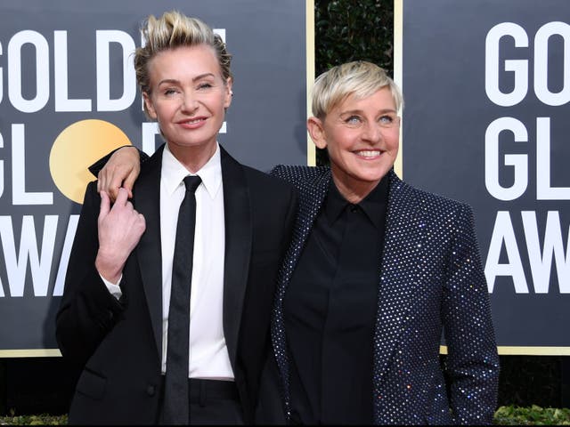 <p>Portia de Rossi and Ellen DeGeneres wed in 2008 </p>