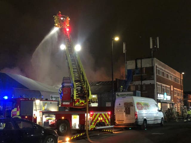 <p>A fire broke out at a bakery in West London on Wednesday morning</p>