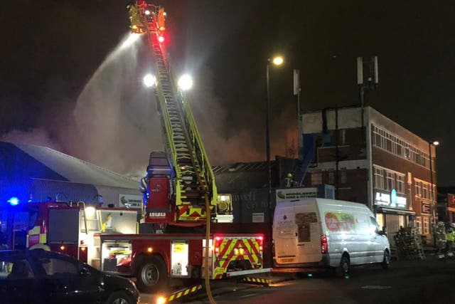 <p>A fire broke out at a bakery in West London on Wednesday morning</p>