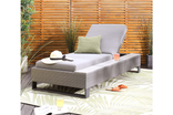sorrento grey garden sun lounger