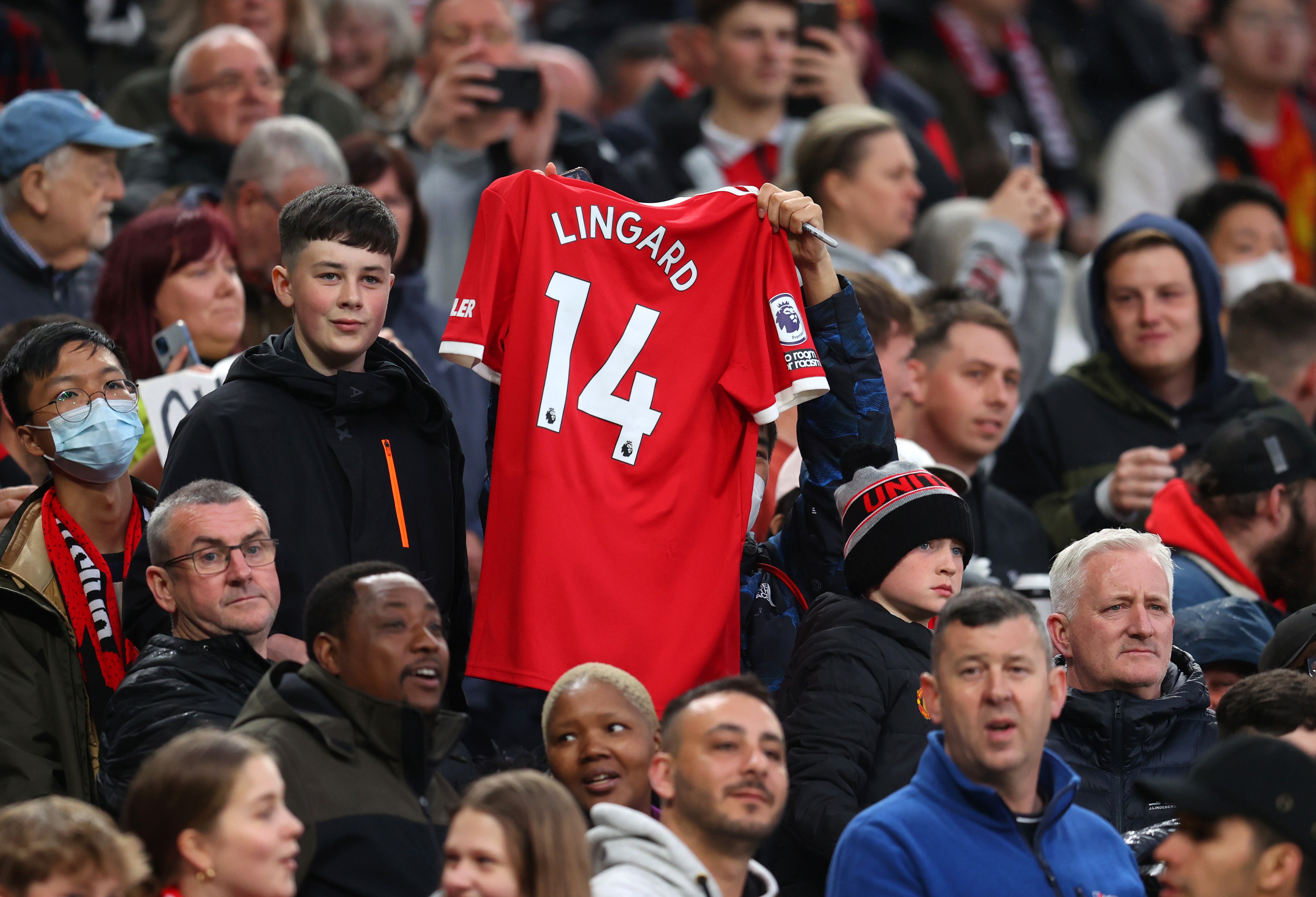 Jesse Lingard was an unused sub against Brentford in Man Utd’s final home game of the season