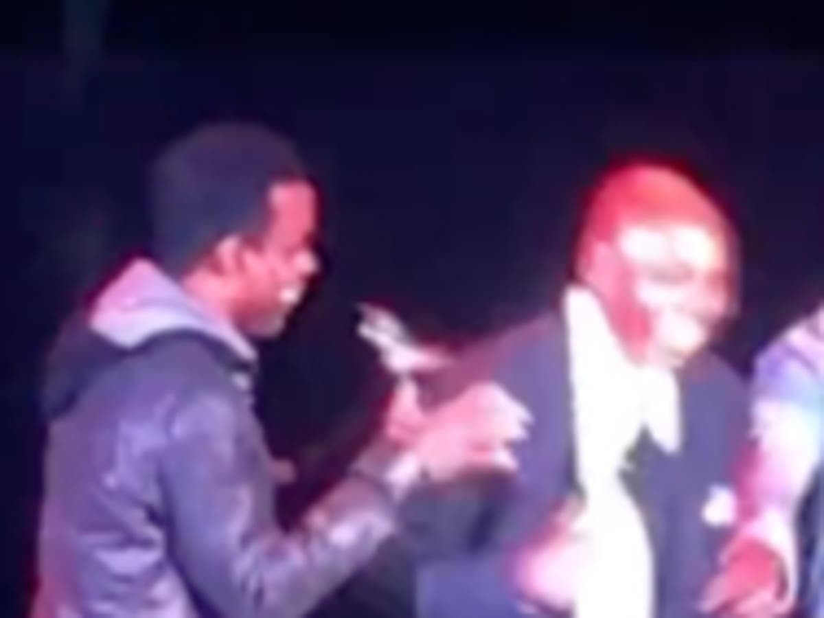 Clip of Dave Chappelle’s stage attack and Chris Rock’s Will Smith joke shared online