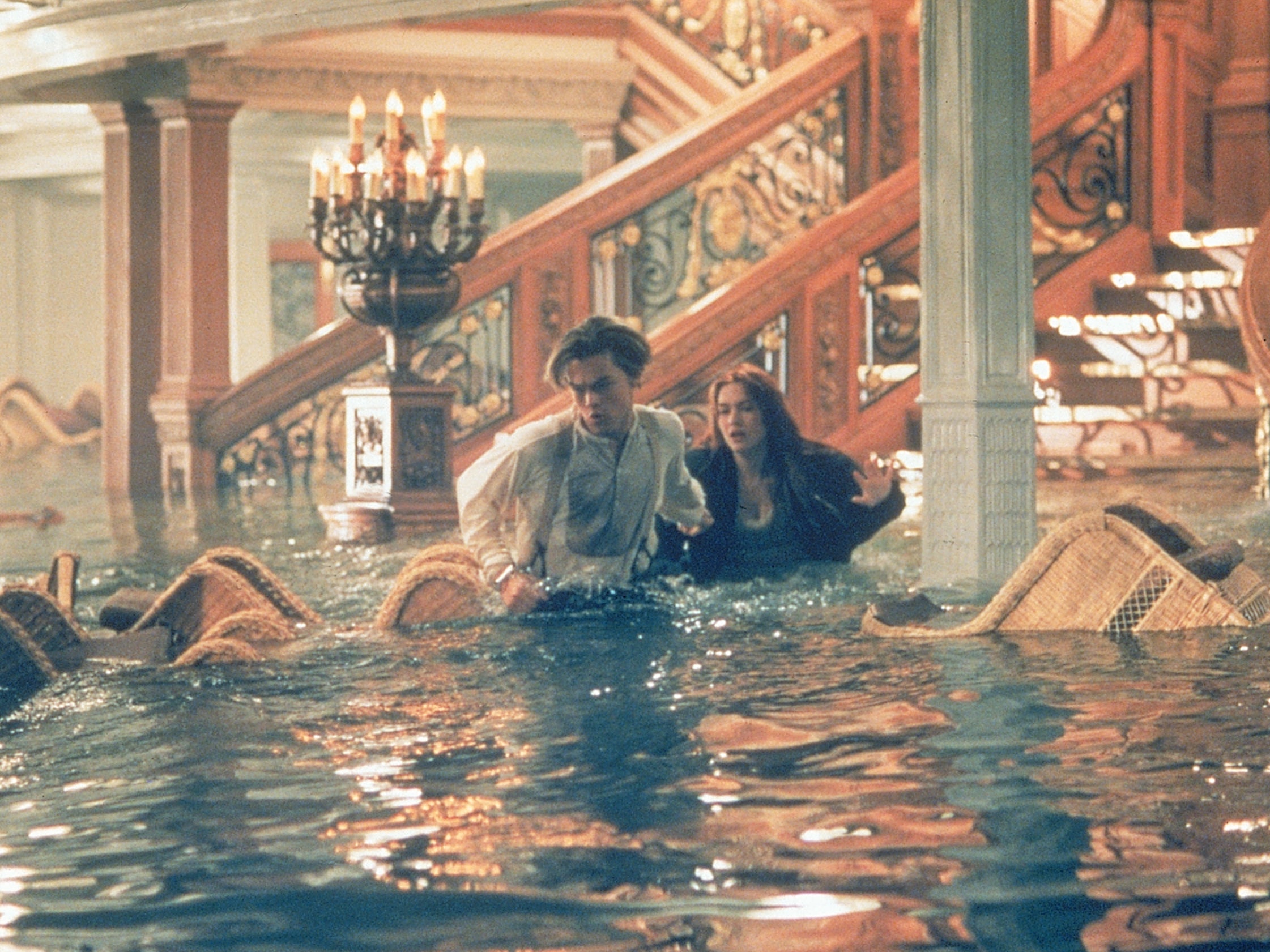 DiCaprio and Winslet in ‘Titanic'