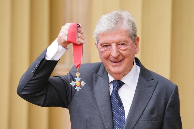 Watford manager Roy Hodgson was made a CBE at Buckingham Palace (Dominic Lipinski/PA)