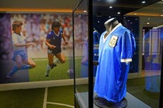 Diego Maradona’s ‘Hand of God’ shirt sells for over £7 million at auction