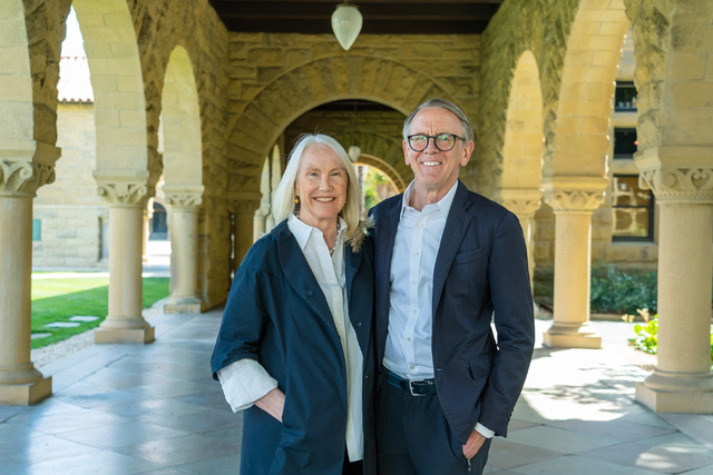 <p>Ann and John Doerr provided $1.1 billion to create the Stanford Doerr School of Sustainability </p>