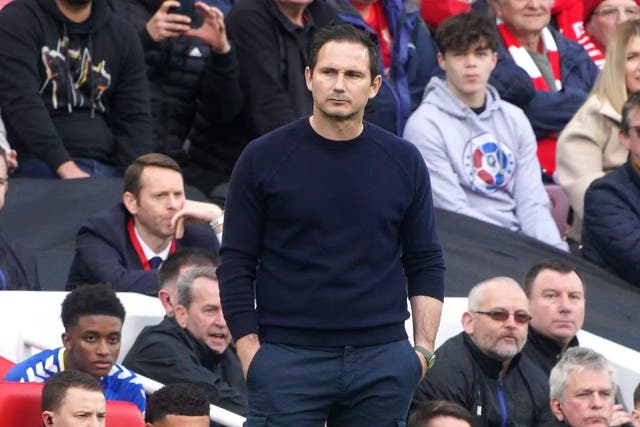 Frank Lampard’s side lost at Anfield (Peter Byrne/PA)