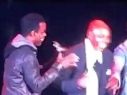 Chris Rock joines Dave Chappelle on stage after he was attacked and asked ‘was that Will Smith?’