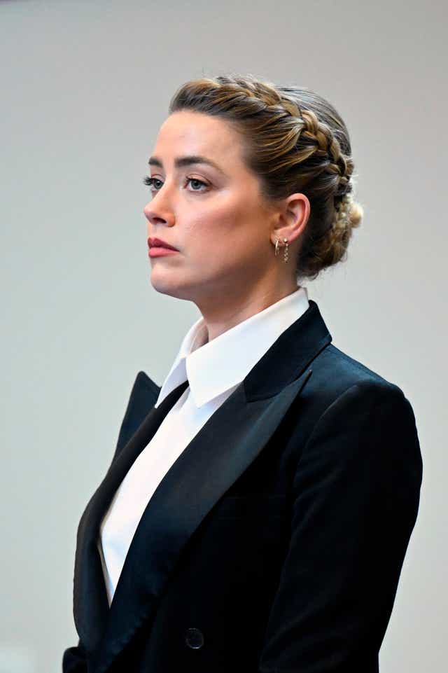 Amber Heard: the ‘lesser known person’ in Johnny Depp’s US defamation case (Jim Watson/AP)