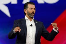 Donald Trump Jr mocked for accusing FBI of ‘Gestapo tactics’ over arrest of man who urged on Capitol rioters