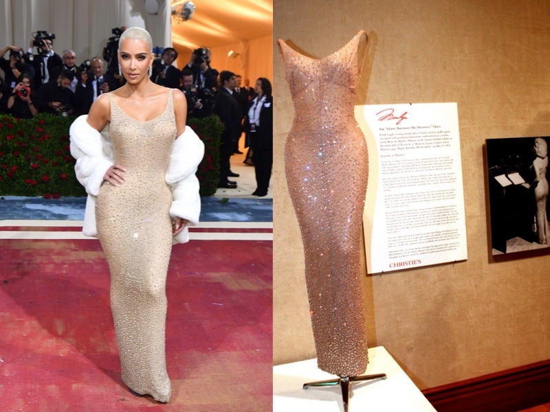 Kim Kardashian ruined Marilyn Monroe dress at Met Gala expert says