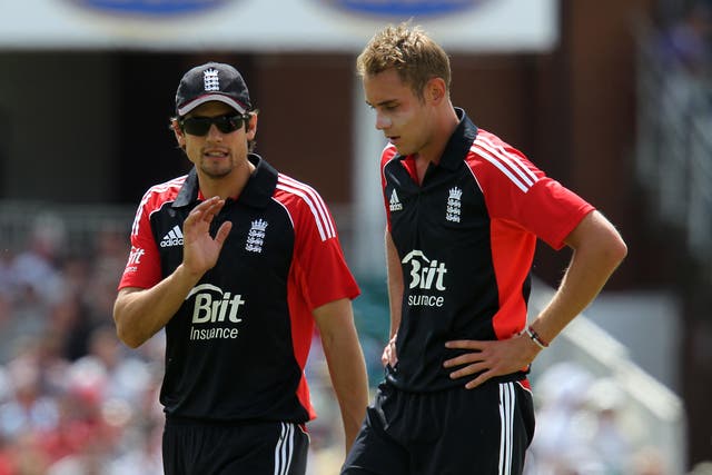 Alastair Cook (left) replaced Andrew Strauss as ODI captain, while Stuart Broad (right) succeeded Paul Collingwood as T20 skipper (David Davies/PA)