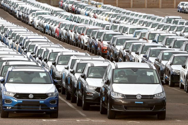 The UK car industry has downgraded its forecast for the number of cars it expects to sell this year by 9% (Gareth Fuller/PA)