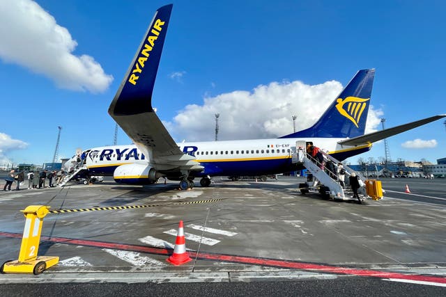 <p>Ready to go: Ryanair Boeing 737-800 at Tallinn airport </p>