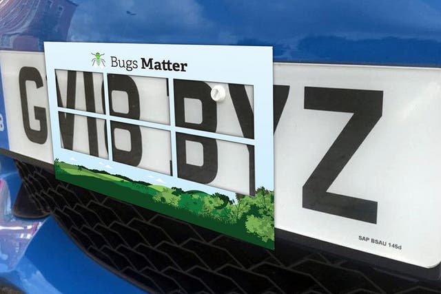 <p>A citizen science project asking people to count squashed bugs on their car number plates </p>