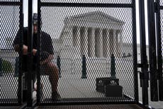 Ring of steel set up around Supreme Court as more protests over Roe leak expected