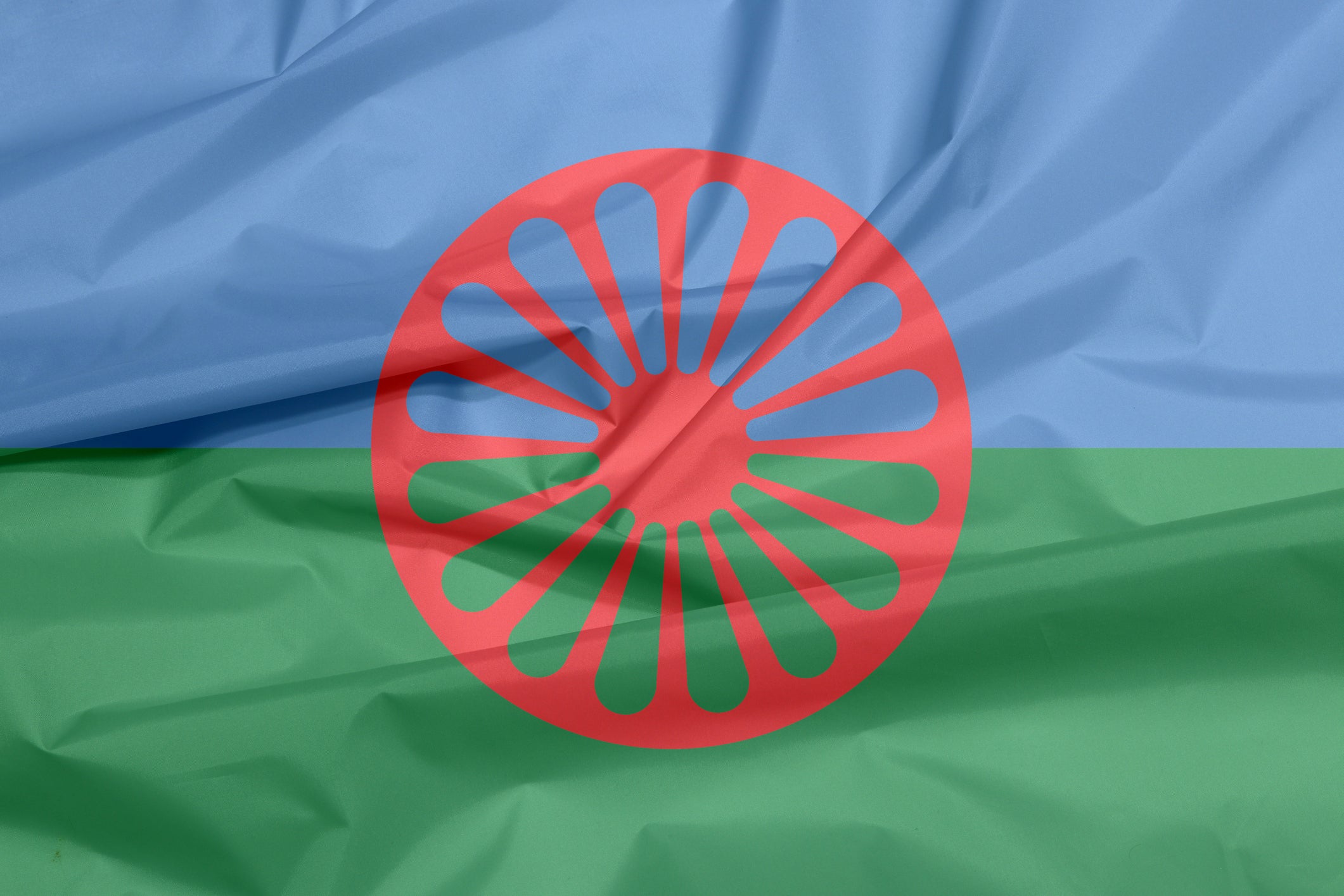 Romani communities (whose flag is shown here) have been in the UK since the 15th century