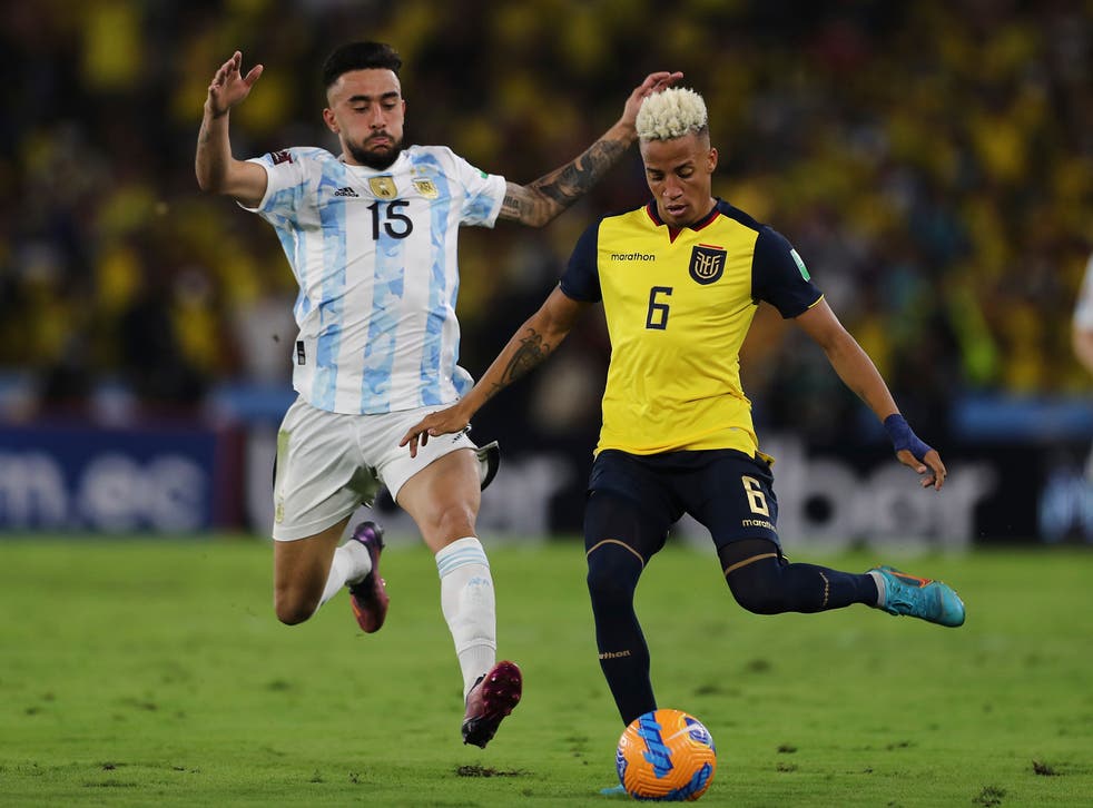 <p>Byron Castillo played for Ecuador during South American qualifying for the World Cup </p>