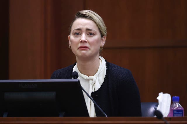 Amber Heard gave further detail of ‘disgusting’ abuse by Johnny Depp (Jim Lo Scalzo/AP)