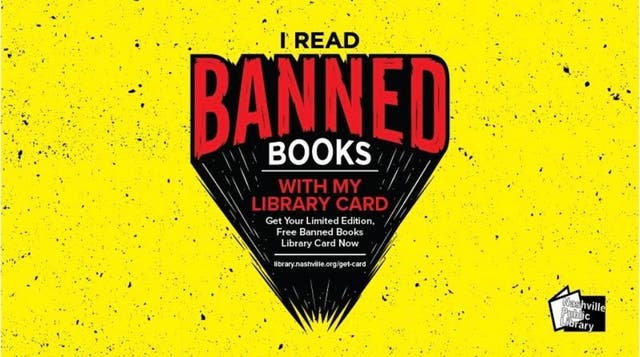 <p>Nashville’s public library has issued thousands of limited edition “I read banned books” library cards in protest at GOP efforts to limit access to literature it opposes</p>