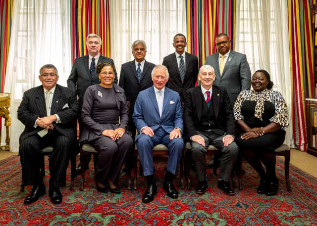 The Prince of Wales met with a number of speakers from British Overseas Territories for a special lunch during the conference(Jake Sugden Photography/PA)