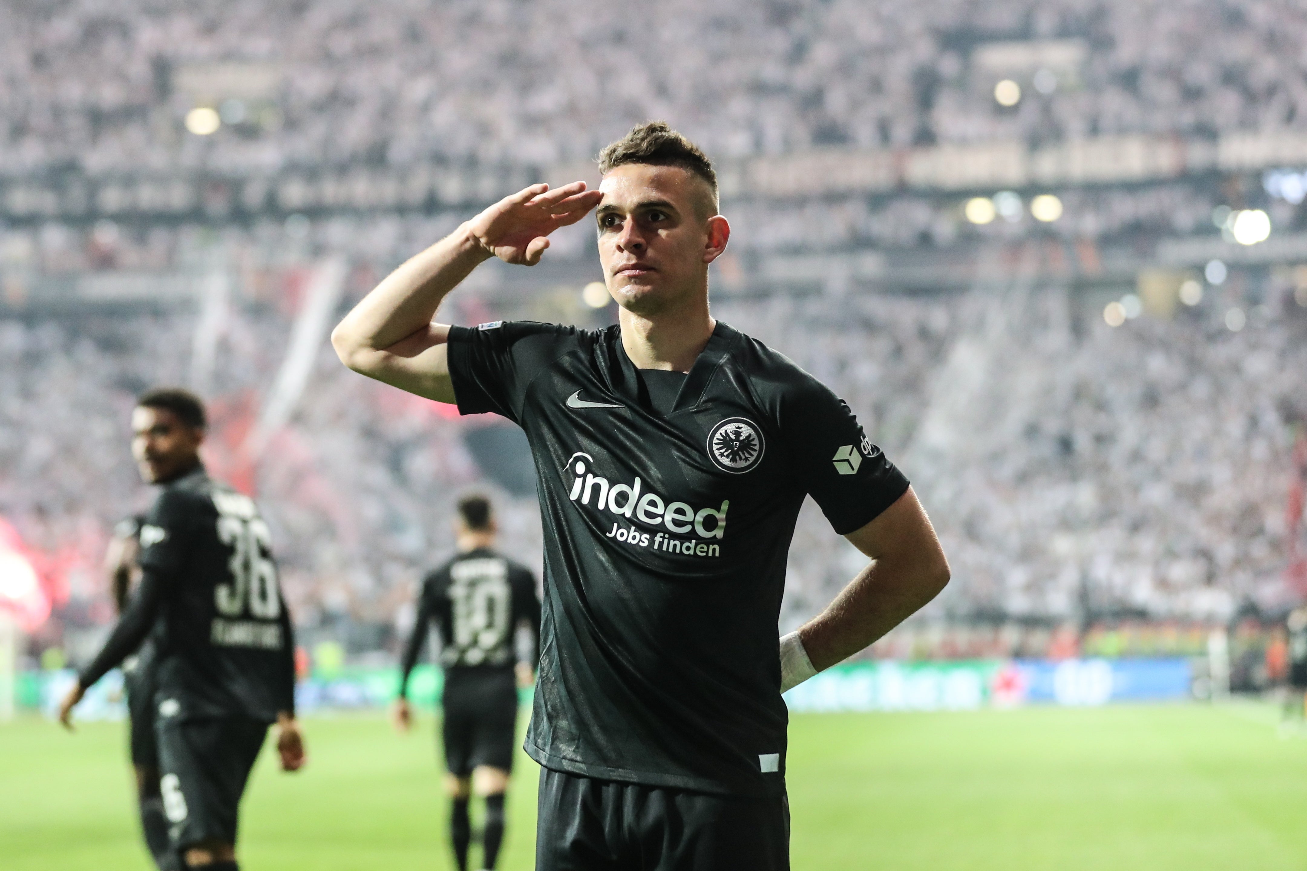 Rafael Borre scored the only goal of the game in Frankfurt