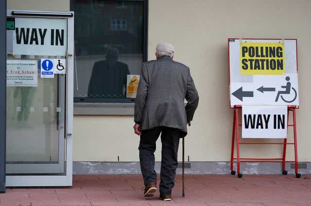 Polling stations closed across Northern Ireland at 10pm (Brian Lawless/PA)