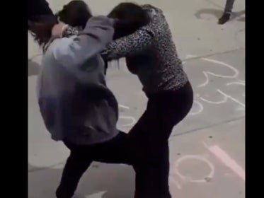 A video shows at least 30 students involved in fight at Tucson High School in Arizona. Screengrab