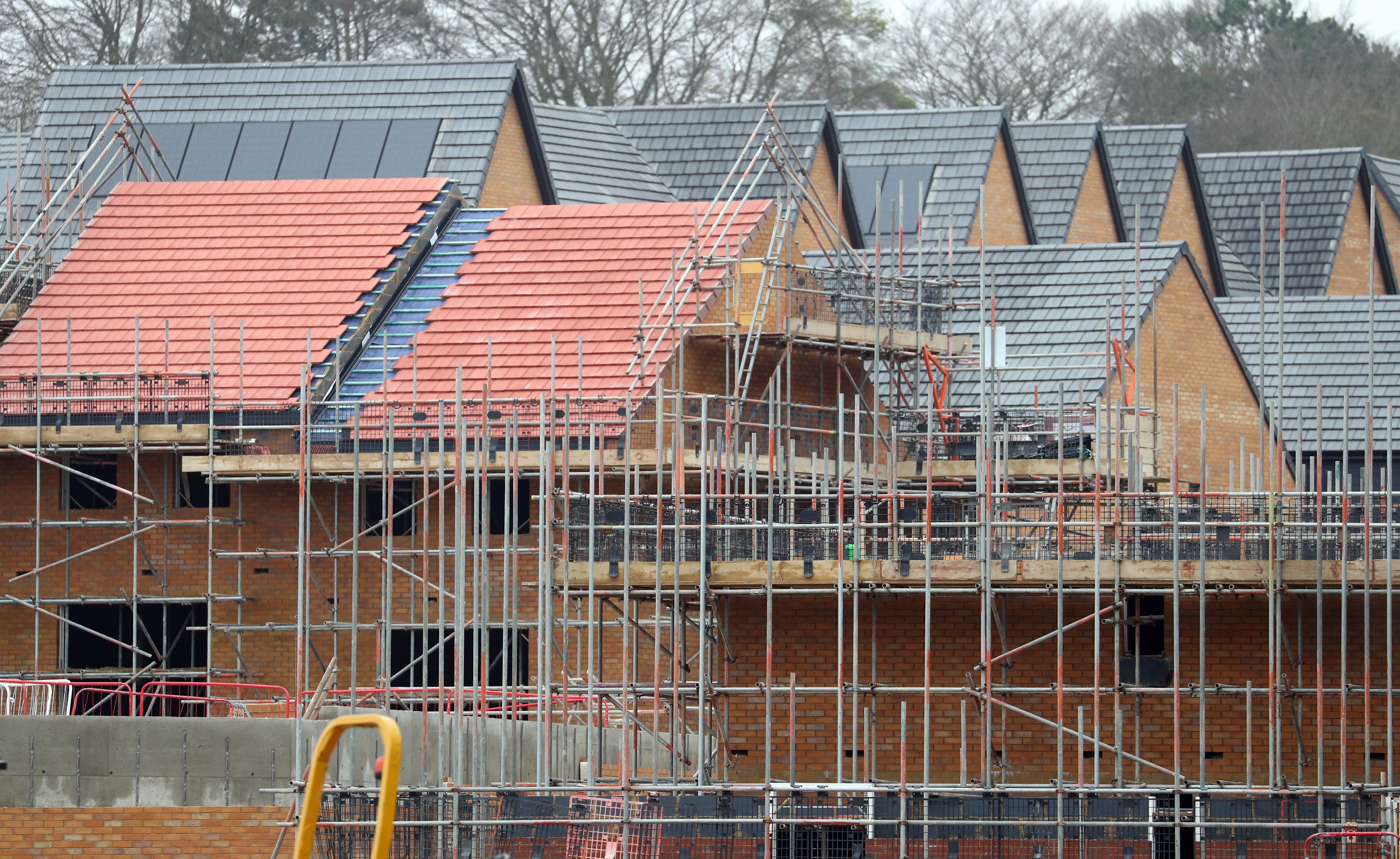 House builders were among the worse performers (Andrew Matthews/PA)