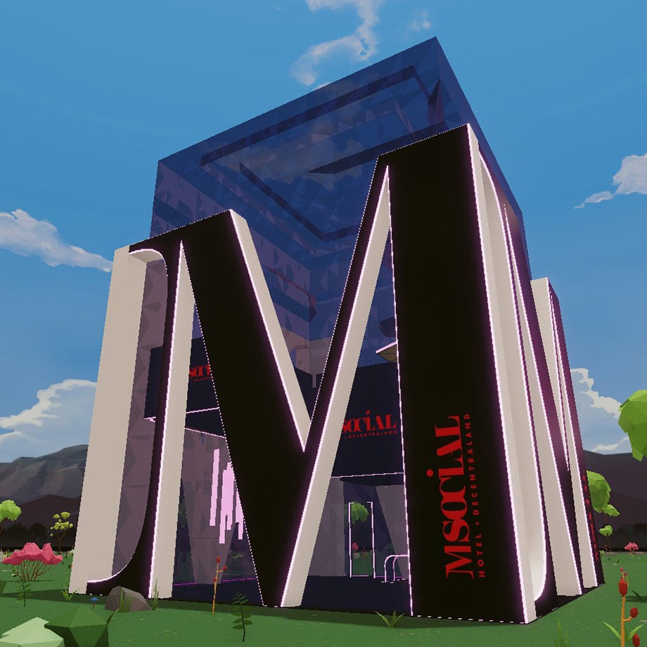 The M Social hotel in Decentraland