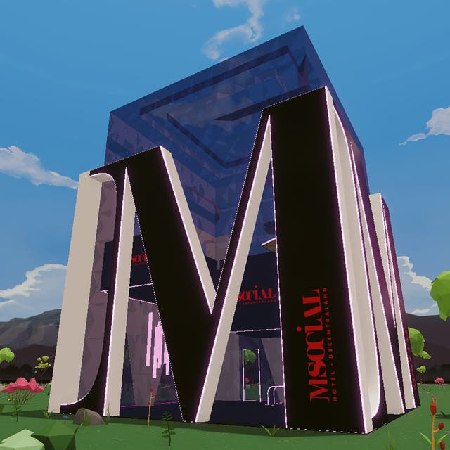 <p>The M Social hotel in Decentraland</p>