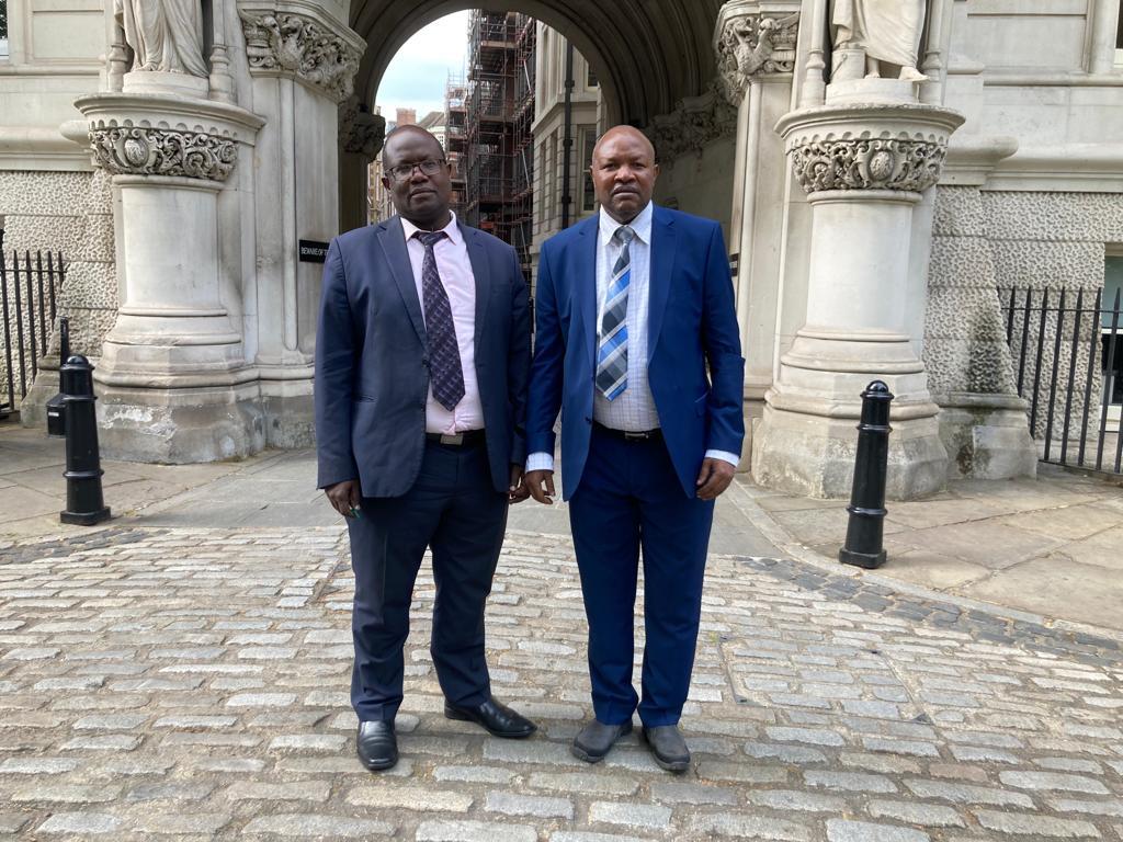 Governor of Kericho County Paul Chepkwony (right) and lawyer Joel Kimutai Bosek (left) were refused a meeting with the FCDO in London this week