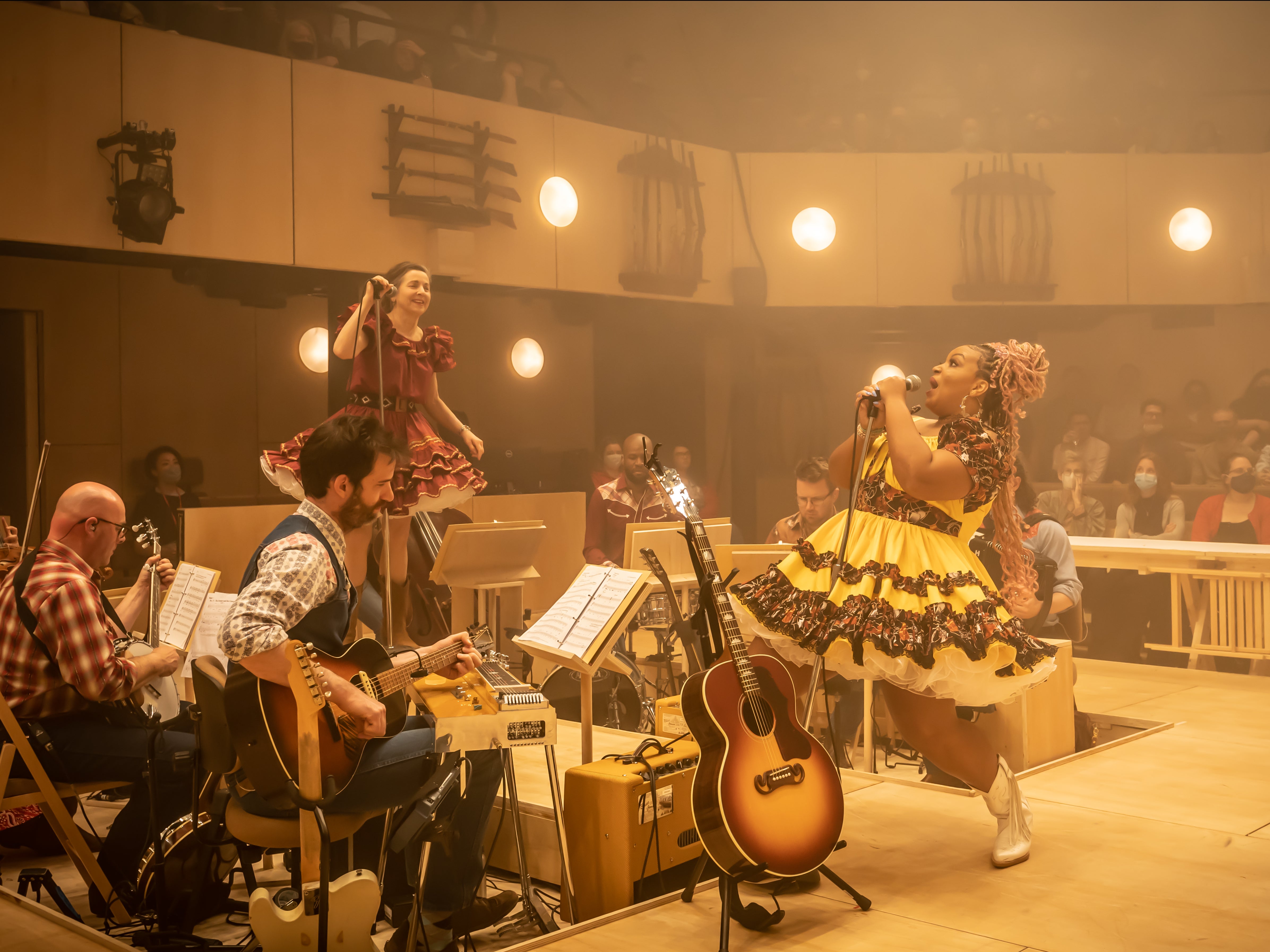 Liza Sadovy and Marisha Wallace in Rodgers and Hammerstein’s ‘Oklahoma!’ at the Young Vic