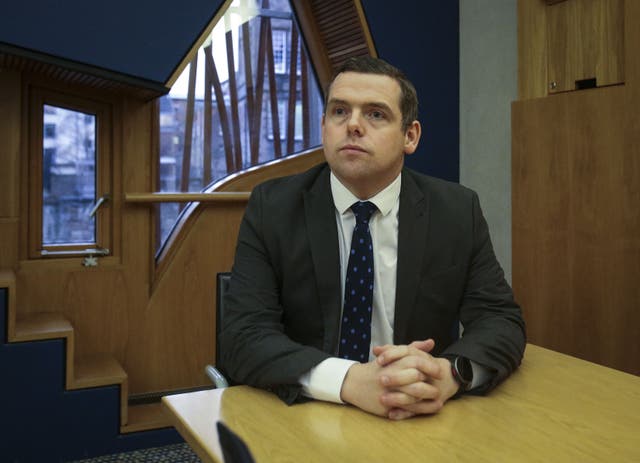 Scottish Tory leader Douglas Ross said the results are ‘disappointing’ (Fraser Bremner/Daily Mail/PA)