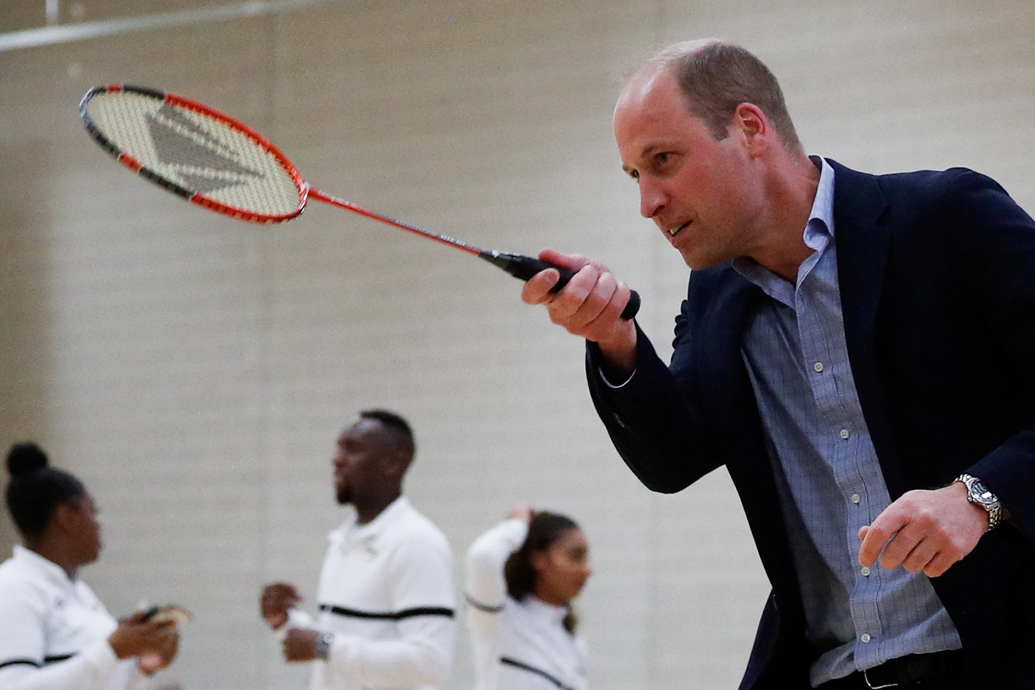 William tries luck at badminton as Birmingham prepares for Commonwealth Games The Independent