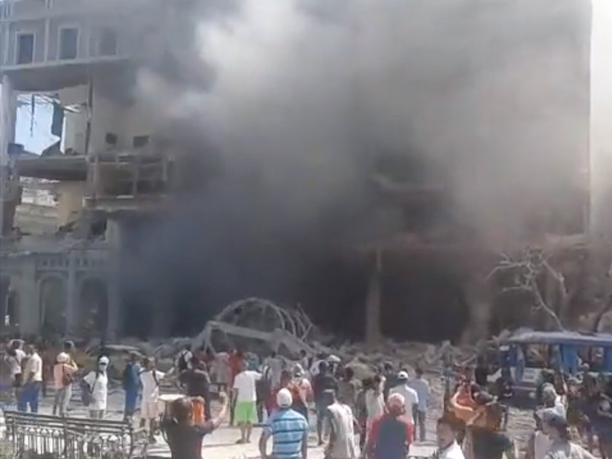 <p>An explosion has torn through several floors of The Saratoga Hotel in Havana, Cuba</p>