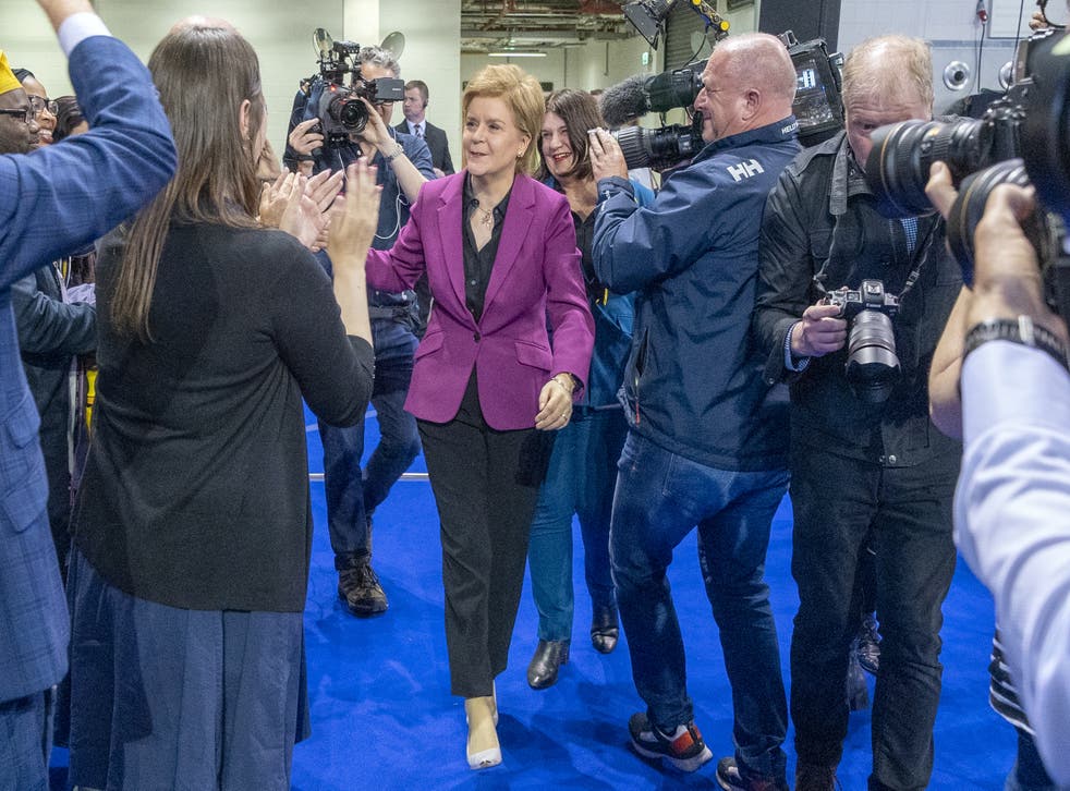 The SNP are ‘Scotland’s dominant political force’ Nicola Sturgeon insisted. (Jane Barlow/PA)