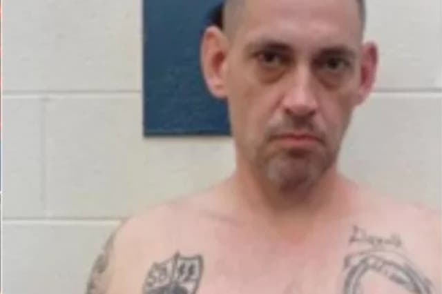 <p>Casey Cole White, an inmate who escaped an Alabama prison with the help of a former prison official, with gang tattoos suggesting his allegiance to a white supremacist prison group. </p>