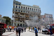 Havana explosion: At least 22 dead after blast at luxury hotel as rescuers search rubble for survivors