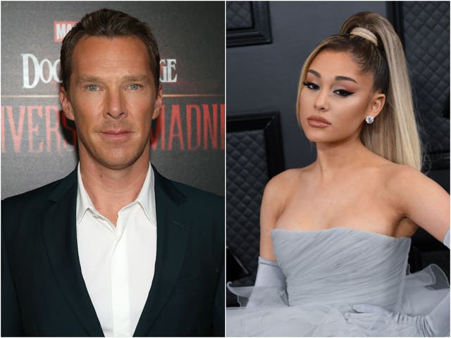 <p>Benedict Cumberbatch Ariana Grande</p>