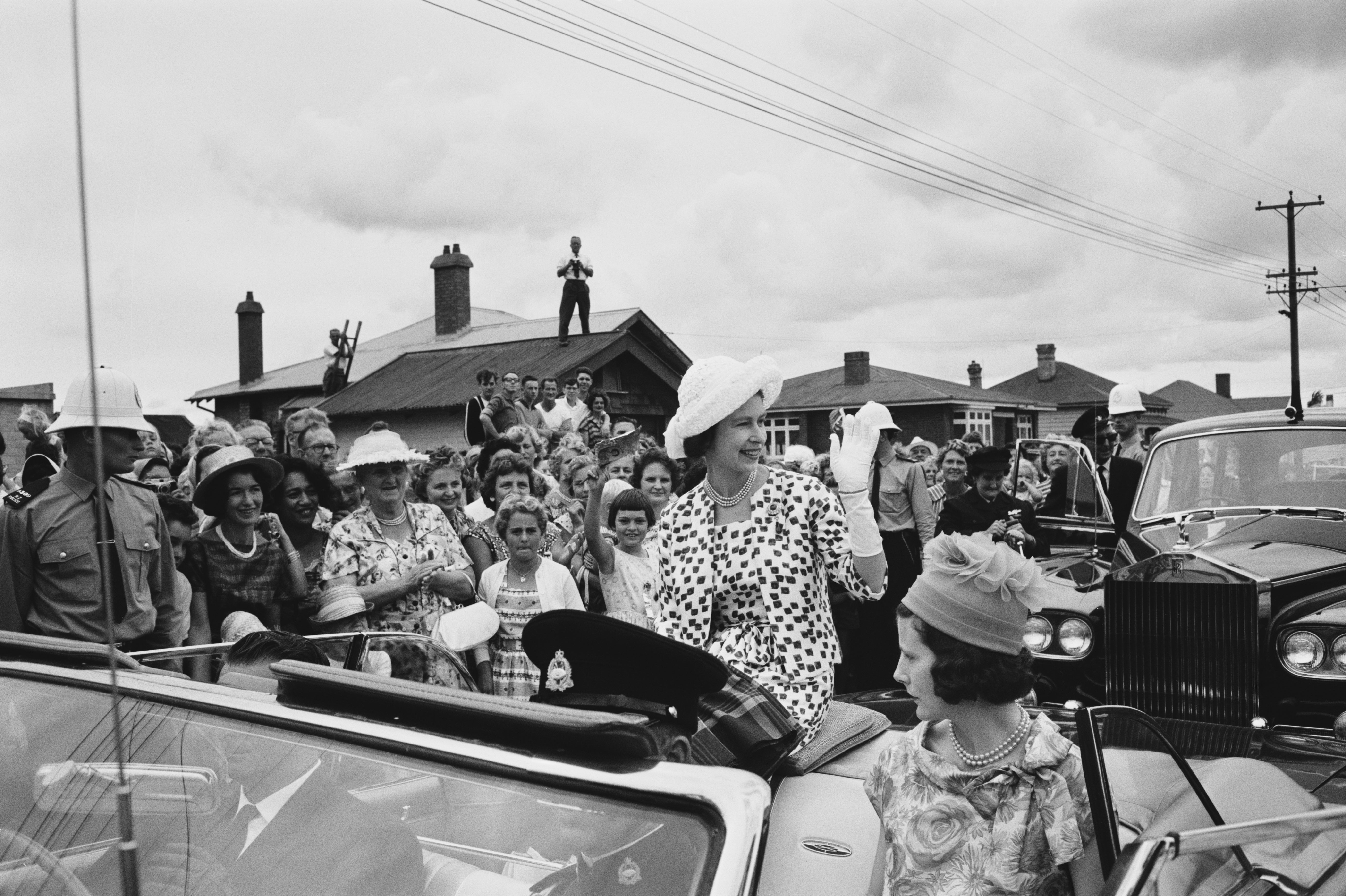 The Queen during a Commonwealth visit to New Zealand in February 1963