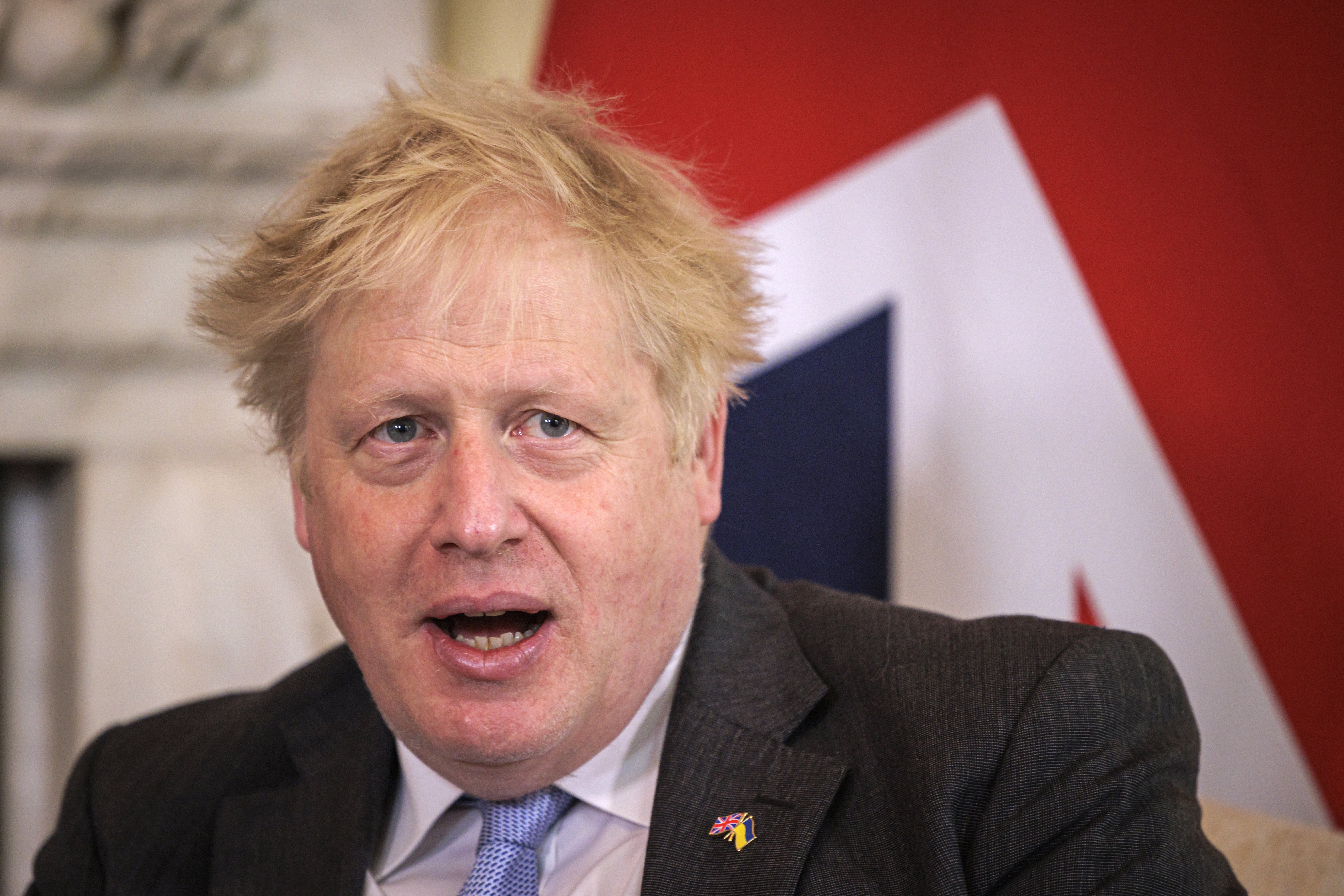 Prime Minister Boris Johnson is leading efforts in the West to support Ukraine following the Russian invasion, Douglas Ross said. (Rob Pinney/PA)