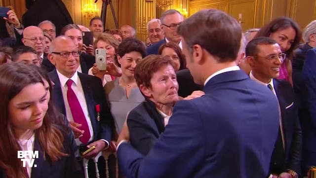 <p>Macron has an emotional meeting with the parents of Samuel Paty</p>